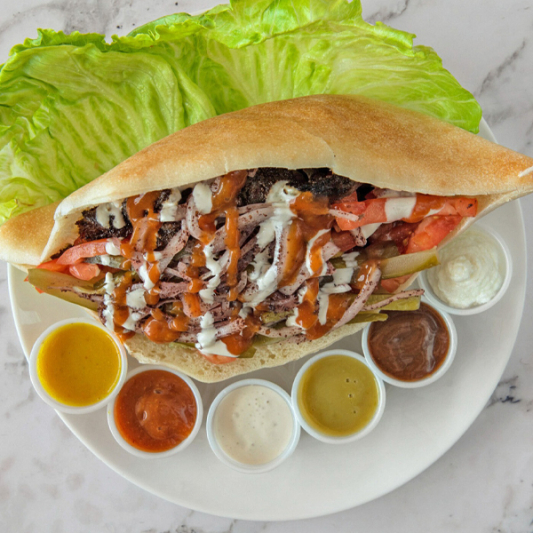 Beef & Lamb Shawarma Sandwich