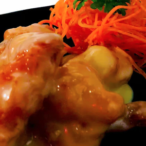 #126. Crevettes et poulet &agrave; la sauce mayonnaise sucr&eacute;e / Shrimp and Chicken in Sweet Mayonnaise Sauce