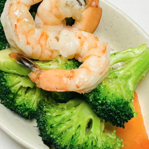 #129. Crevettes et brocoli / Shrimp and Broccoli