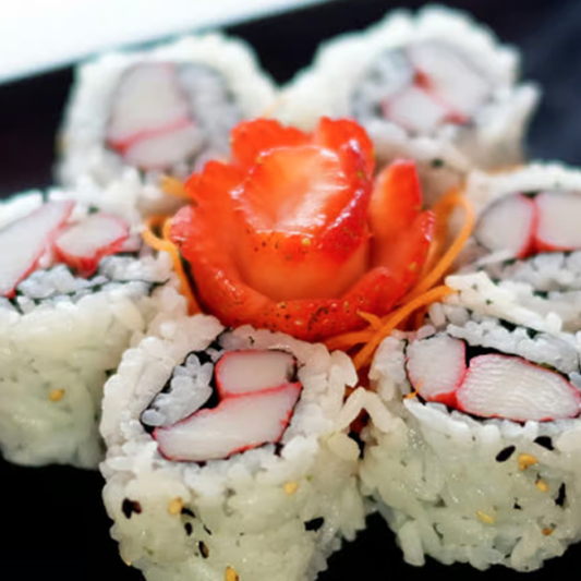 #72. Hosomaki au goberge saveur crabe (6 mcx) / Imitation Crab Stick Hosomaki (6 pcs)