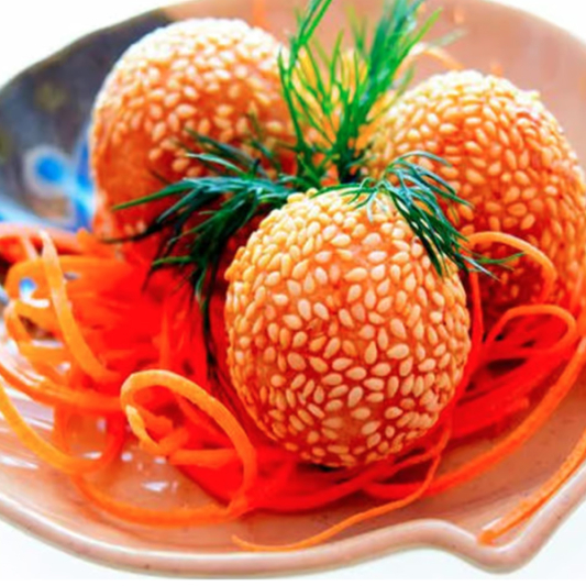 #20. Boules aux s&eacute;sames (4 mcx) / Sesame Balls (4 pcs)