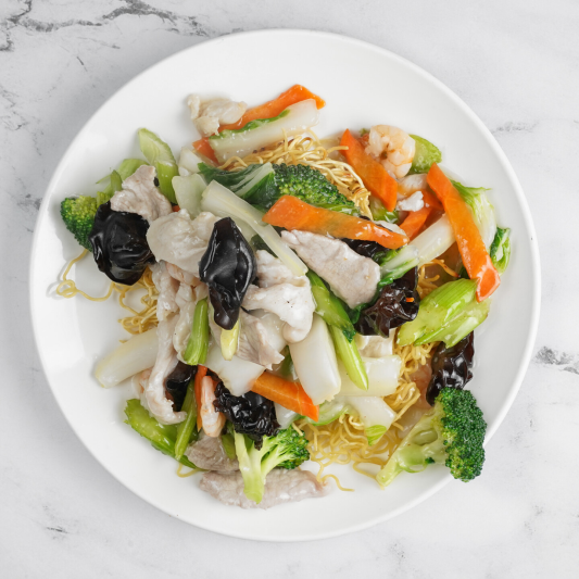 Fried Noodles, Cantonese Style 廣東炒麵
