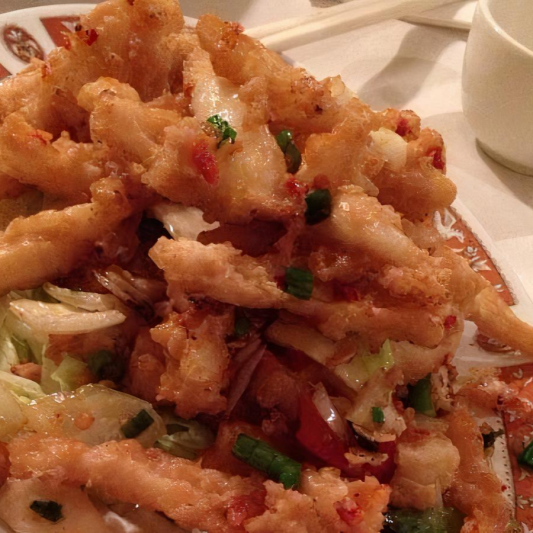 Saut&eacute;ed Squid with Mixed Vegetables 什菜鮮魷