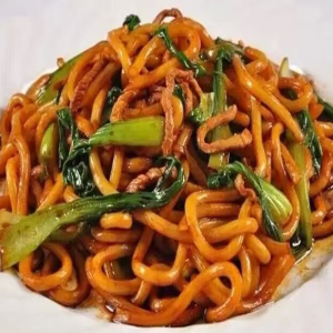 Shanghai Thick Fried Noodles 上海粗炒