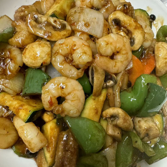 22. Shrimp in Black Bean Sauce