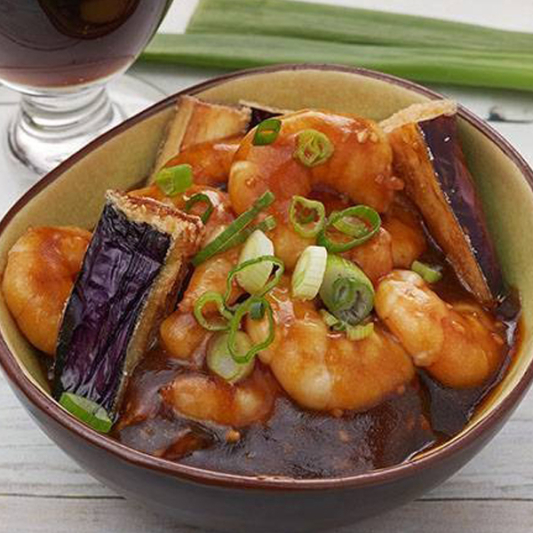 8. Peeled Shrimp with Eggplant 虾仁茄子