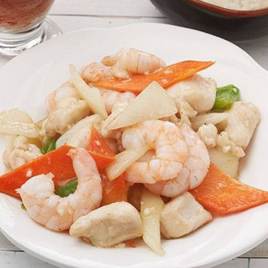 15. Chicken with Shrimp 鸡丁虾仁