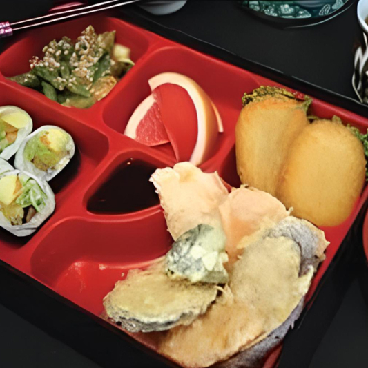 4. Mixed Vegetable Tempura Bento Box Dinner