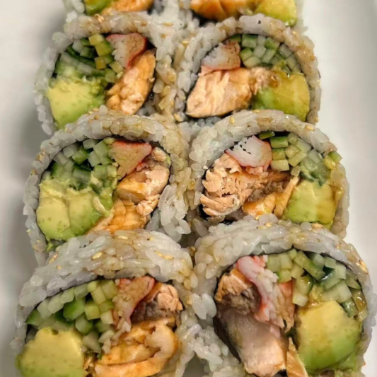 3. Salmon Teriyaki Roll (8 pcs)