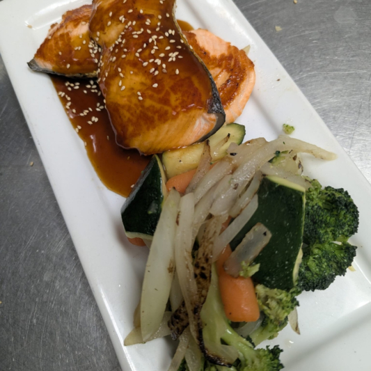 7. Salmon Teriyaki Meal