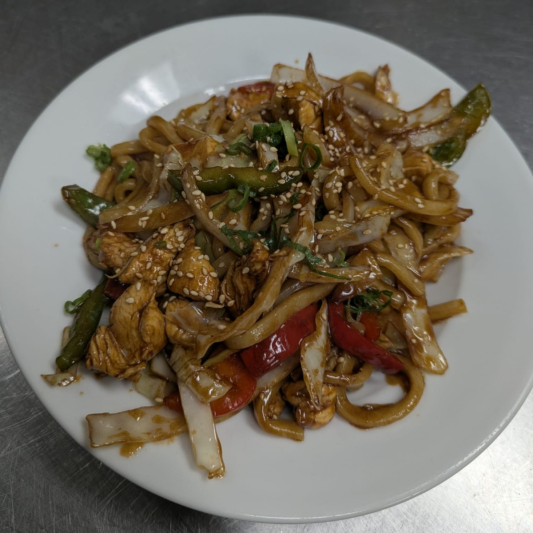 1. White Meat Chicken Noodles (Udon)