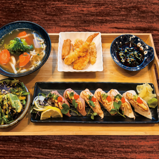 Set H - Aburi Sushi Set (6 pcs) (Salmon & Tuna)