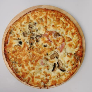 Ham, Mushrooms & Pineapple Pizza