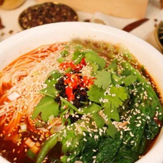 Hand-Made Noodles in Chilli Oil Sauce