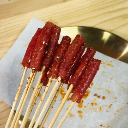 Fried Sichuan Sausages (4 Skewers)