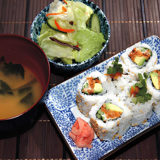 BBQ Salmon Roll Lunch