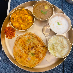 Aloo Prantha Thali