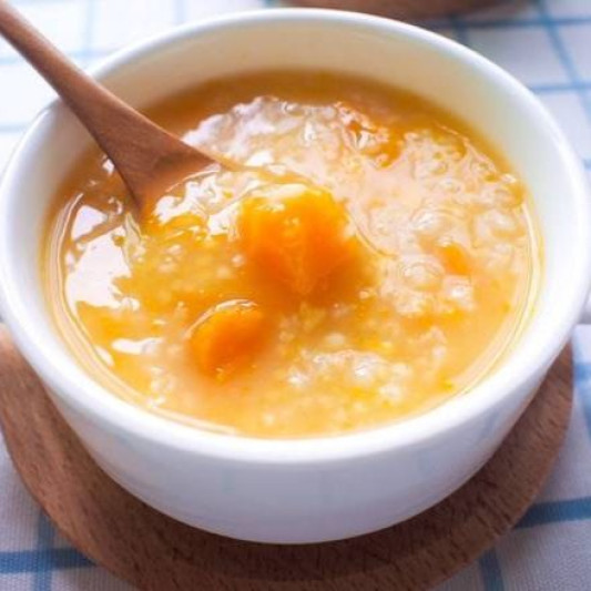 Pumpkin Millet Porridge (小米南瓜粥)
