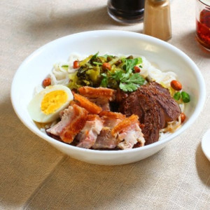 Classic Crispy Pork + Beef with Sauce