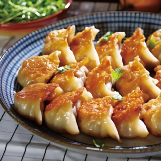 Pork & Three Delicacies Pan-Fried Dumplings (12 pcs)
