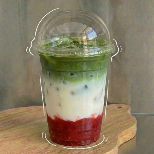 Strawberry Matcha Latte