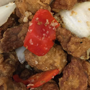 75. Dry Garlic Boneless Ribs