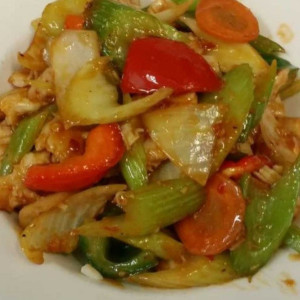 63. Szechuan Style Veggies with Chicken