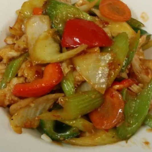 63. Szechuan Style Veggies with Chicken