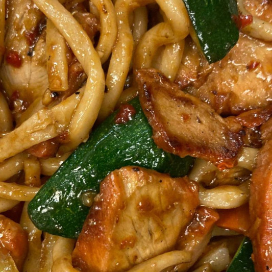 51. Szechuan Style Chicken Fried Noodles