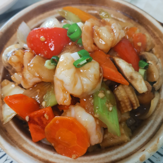 27. Satay Shrimp Hot Pot