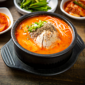 Spicy Special Pork Belly Soup / 매운 특 돼지국밥 