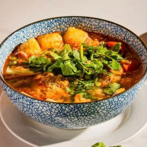 Crab Noodle Soup with Soft-Shell Crab / B&uacute;n Ri&ecirc;u Cua