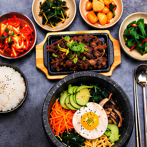 Bibimbap + Beef Bulgogi