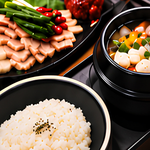 Bossam Set / 보쌈 정식 + 해물된장찌개