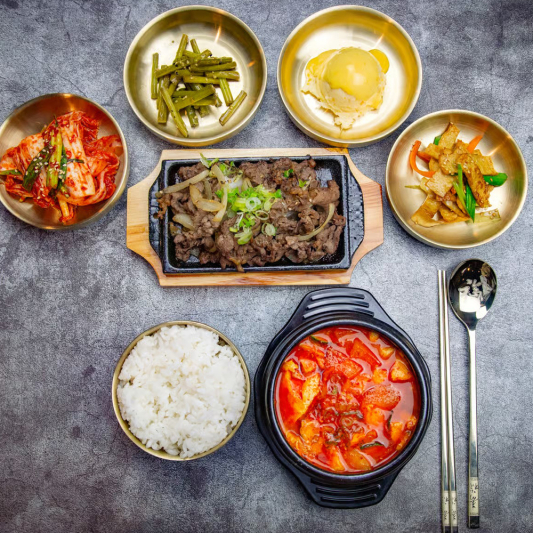 Soft Tofu Stew + Beef Bulgogi