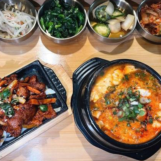 Soft Tofu Stew + Pork Bulgogi