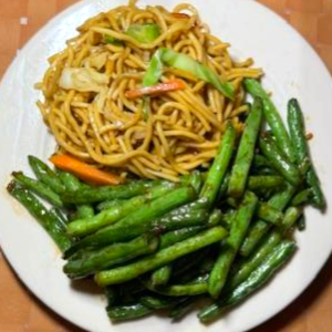 Green Beans with Noodles