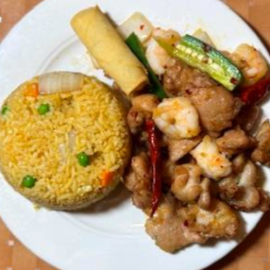 Stir-Fried Chicken & Shrimp
