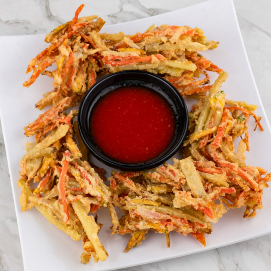6. Mixed Crispy Deep-Fried Vegetables (A Kyaw Sone)
