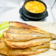 Grilled Sole with Soybean Paste Stew 서대구이 + 된장찌개 