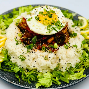 Spicy Stir-Fried Squid Rice Bowl 오징어볶음 덮밥
