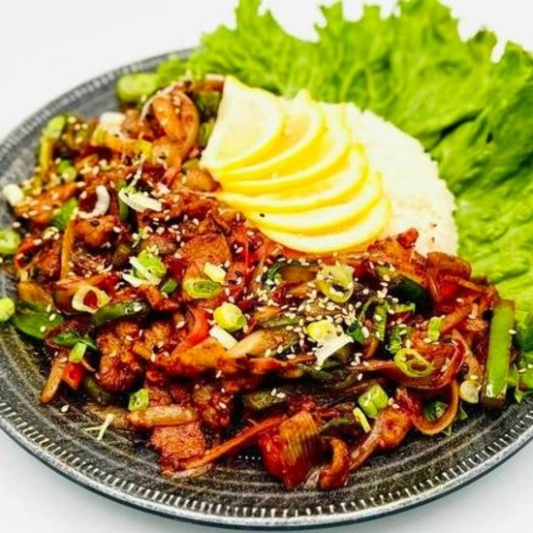 Spicy Stir-Fried Pork Rice Bowl 제육볶음 덮밥