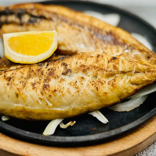 Grilled Mackerel with Soybean Paste Stew 고등어구이 + 된장찌개 