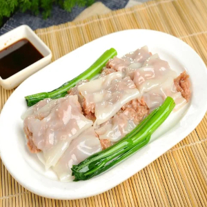 Pea Sprout & Beef Rice Roll 豆苗牛肉肠粉