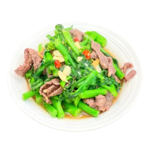 Chinese Broccoli with Beef & Satay Sauce  沙爹芥蓝牛肉