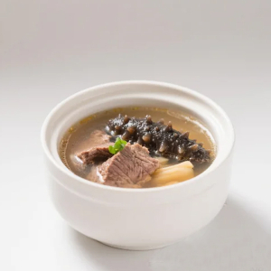 Stir-Fried Sea Cucumber & Sliced Pork with Ginger Scallion 姜葱海参炒肉片