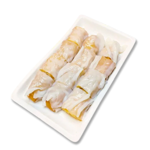 Scallion Rice Rolls with Fried Dough 葱花炸两肠粉