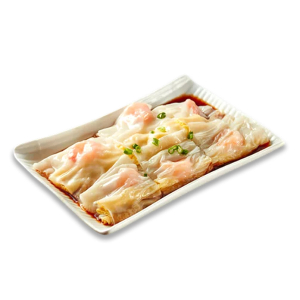 Shrimp Rice Roll with Yellow Chives 韭黄鲜虾肠粉