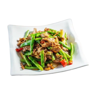 Stir-Fried Sliced Pork & Green Bean with XO Sauce XO酱四季豆炒肉片