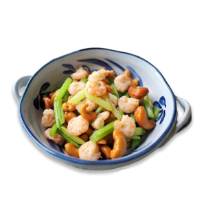 Stir-Fried Shrimp with Cashews Nuts 腰果炒虾仁